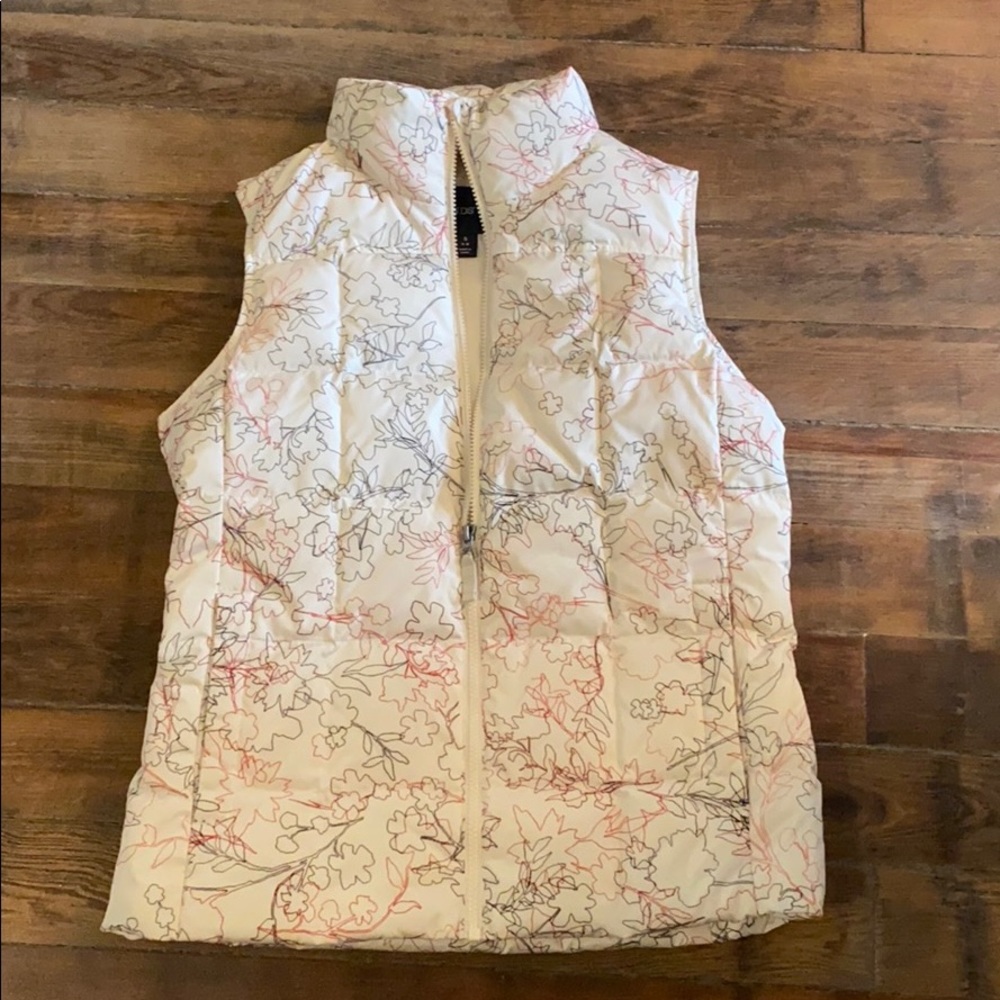 Land’s End Floral Puffer Vest